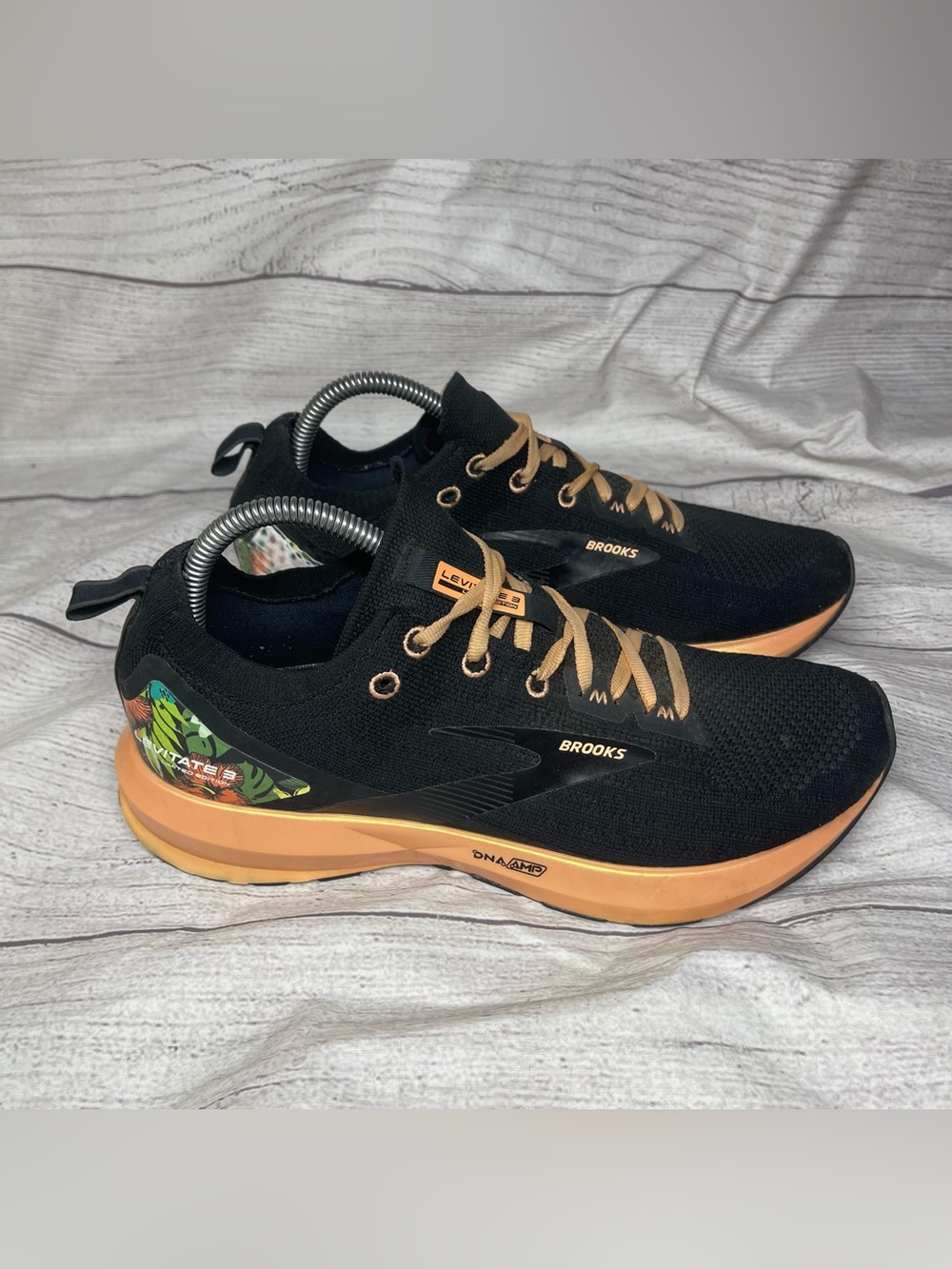 Brooks Women’s 10 Levitate 3 Limited Edition Black Floral Print Running Shoes